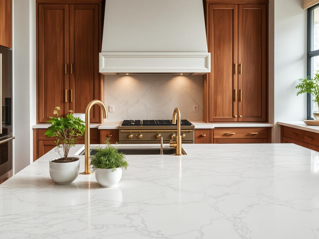 Pristinely maintained kitchen interior